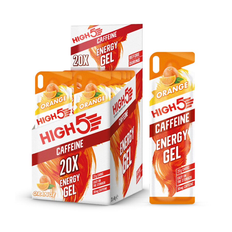 High 5 Energy Gel Sachet with caffeine<br>(40g gel)