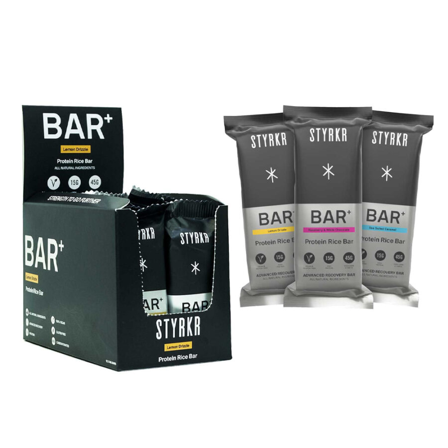 STYRKR Bar+ Vegan Protein & Energy Bar<br>(12 x 65g bar box)