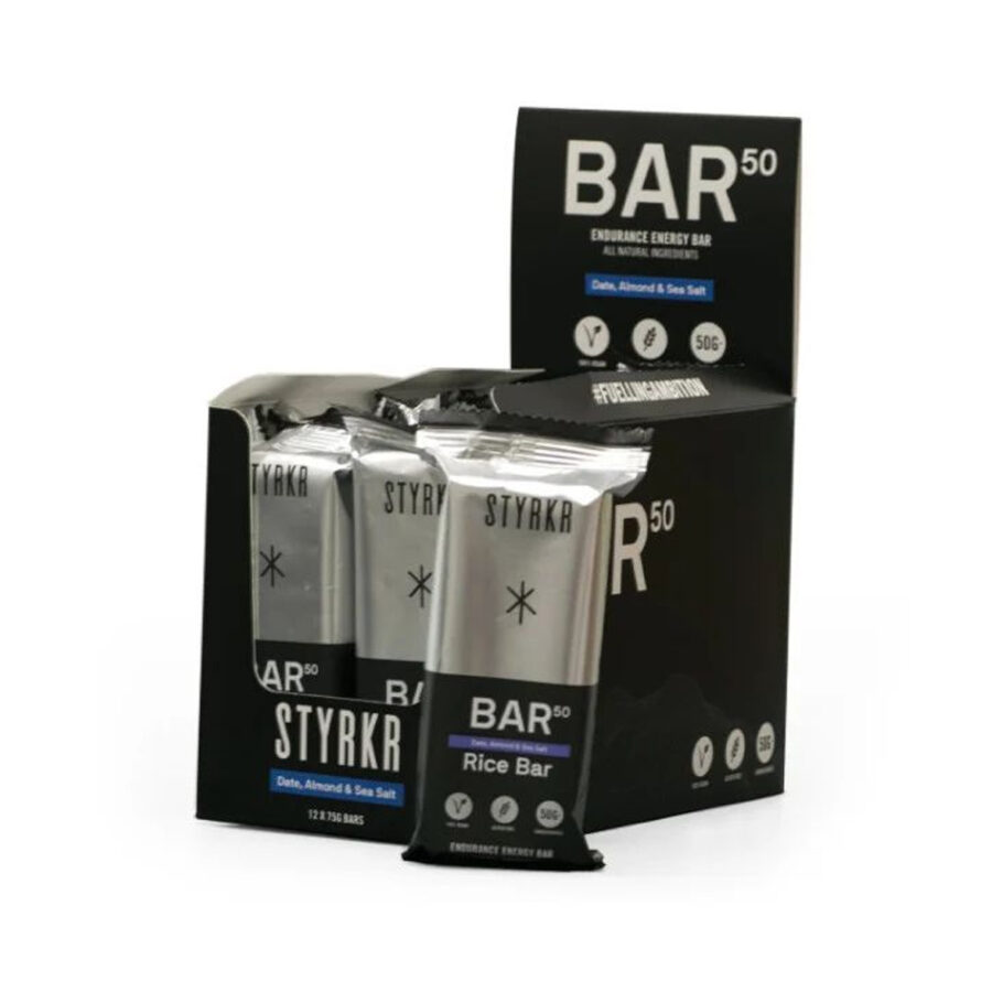 STYRKR BAR50 Vegan Energy Bar<br>(12 x 65g bar box)