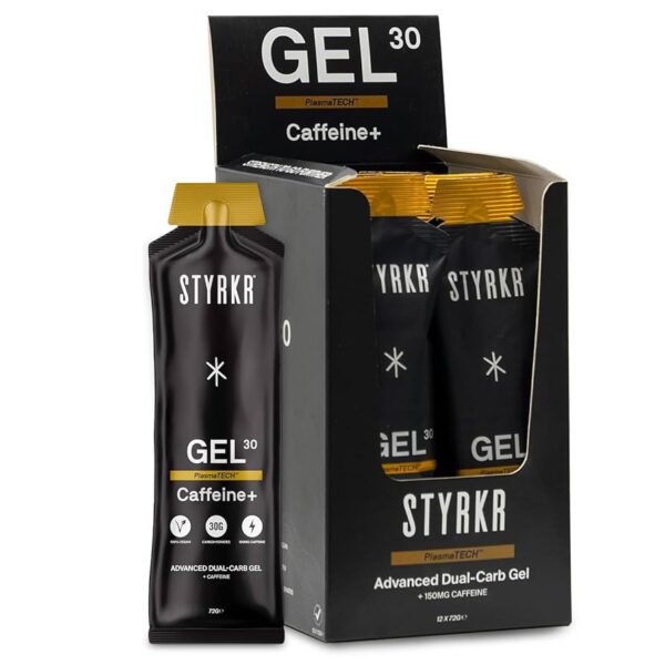 STYRKR GEL30 Caffeine Dual-Carb Energy Gel<br>(12 x 60ml gel box)