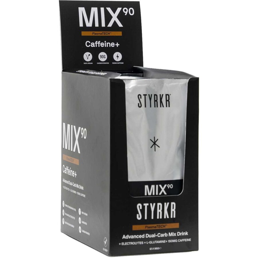 STYKYR MIX90 Caffeine Dual-Carb Energy Drink Mix<br>(12 x 95g Sachet Box)