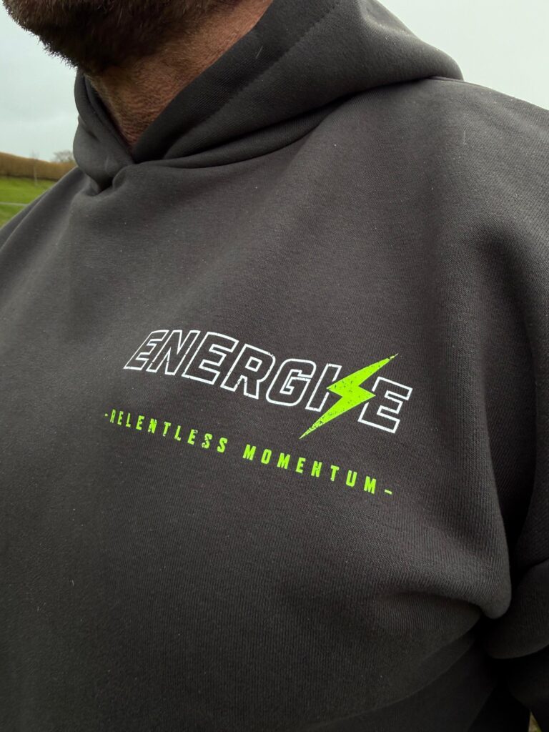 Energise Signature ‘Relentless Momentum’<br>Heavyweight Hoodie